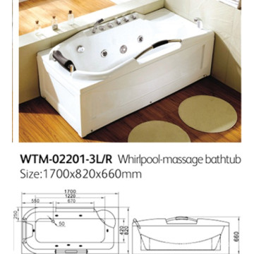 CE Single Jacuzzi Badewanne mit Massage Badewanne Whirlpool Hersteller